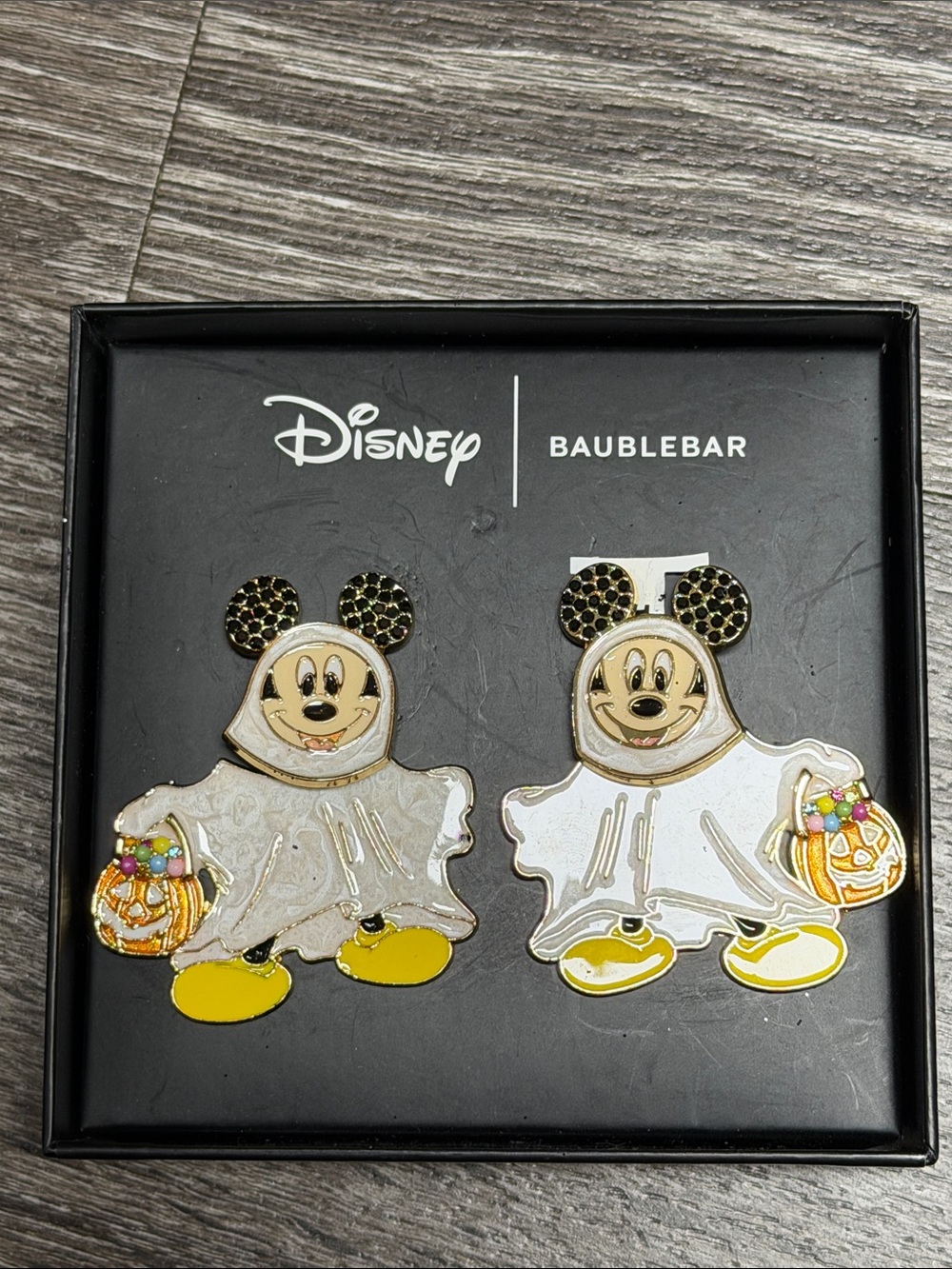 Disney BaubleBar Mickey Mouse Ghost Earrings Halloween
